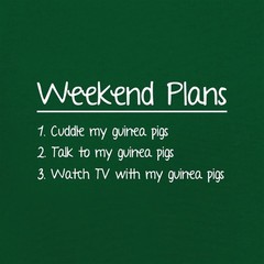 Weekend Plans Guinea Pigs – Mens T-Shirt – Guineas Pig Boars Pet Love Cute Funny