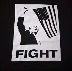 Donald Trump Rally Shooting FIGHT T-Shirt US Support Trump 2024 Adult