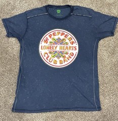 The Beatles Sargent Pepper T-Shirt Original Vintage Drum Head Mens Soft Feel