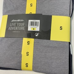 Eddie Bauer Graphic & Crew T-shirt 2-Pack NEW Mens Expedition LOGO NEW. SMALL S