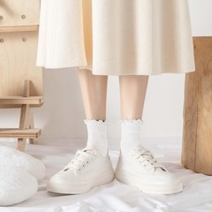Women’s Ruffled Ankle Socks – Super Soft Breathable Frilly Socks for Mary Jan…