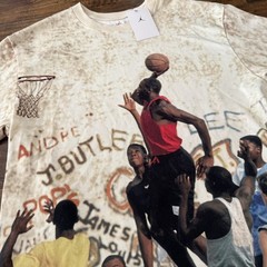 Nike Air Jordan Graphic Basketball Playground Dunk T Shirt Mens Medium New