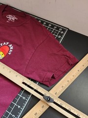 Eighty Eight Mens Burgundy Socially Distant mask t shirt Size small