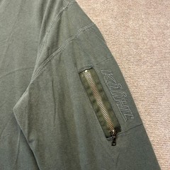 KUHL Kommando Crew Long Sleeve Shirt Men’s Large Green Organic Cotton Arm Pocket