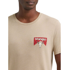 Wrangler Men’s Trench Coat Heather Logo Graphic T-Shirt 112375727