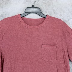 Vuori Current Tech Tee Mens Large Dark Pink Heathered Pocket T-Shirt V182