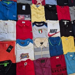 105x Branded T-Shirts Wholesale Reseller Lot Nike Lacoste Tommy Ralph Lauren
