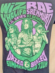 WIZ KHALIFA RAE SREMMURD DAZED AND BLAZED SUMMER TOUR 2018 Black T-shirt Size M