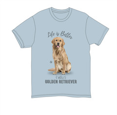 Golden Retriever Unisex 100% Cotton T-Shirt – Super Soft & Comfortable, Medium