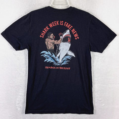 Urt Tshirt Mens M Black Red Shark Week Navy Seals Coronado Military Ocean SoCal