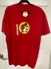 Buc-ees Bucees Main Logo Red T Shirt NWT Size Extra Large