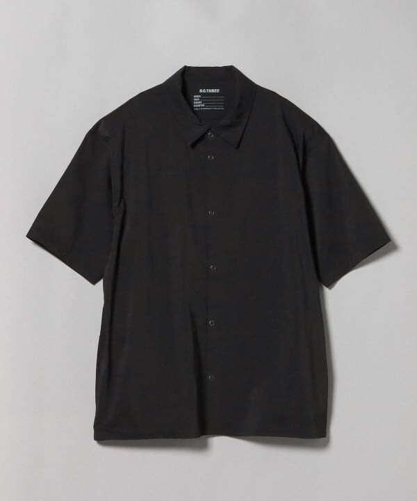 (ASK availability First) BEAMS ALL-TIME high stretch nylon shirt new