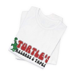 Vintage Turtles Record & Tapes Store Logo Unisex Jersey Short Sleeve T-Shirt
