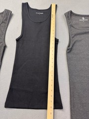 EKKOVISION Lot of 3, Men’s Ribbed Tank Top Beaters – 1 Black, 2 Gray, Size L