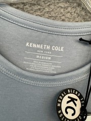 Kenneth Cole Medium Active Tech T-Shirt Sky Blue Stretch NWT