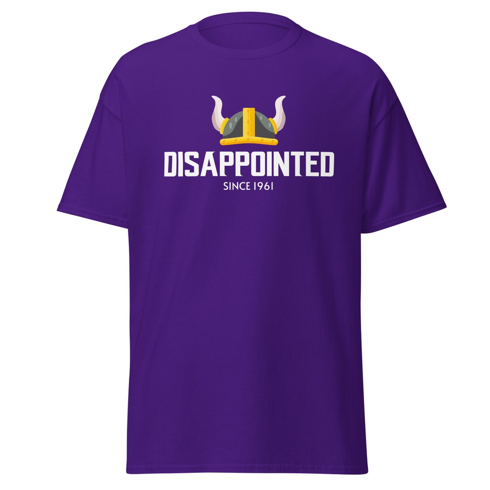 Disappointed Vikings Football Minnesota T-Shirt Funny Humor S,M,L,XL,2X,3X