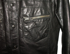 Men’s All Saints AFTERNOON LEATHER SHIRT jacket overshirt M (ref67) £99.99!!!!!