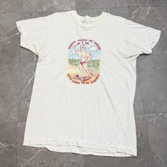 Vintage 70s Humble Funny Beach T Shirt Size Medium