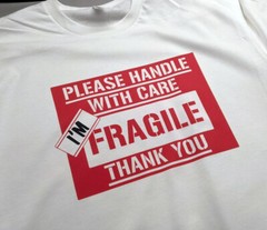 I’m Fragile Please Handle with Care Funny Tee Graphic T-Shirt