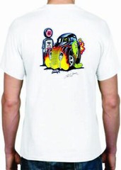 Adult DryBlend® T-Shirt – ( FLAME HOT ROD- HOT ROD)