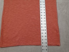 Goodfellow and Co Mens S Orange Shirt Crew Neck Chest Button Henley Top