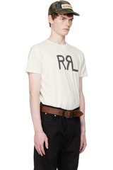 Ralph Lauren Double RL RRLOff-White Ranch Logo T-shirt S K