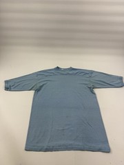 Vintage Stedman Shirt Mens Large Blue Blank Crewneck Short Sleeve Tee Basic