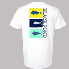 Black Pond Saltwater Series Men’s T-shirt Offshore Fishing Flag Mahi Tuna Marlin