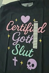 Pink Hot Girl Princess Gay No Hate Love Goth Slut Pink T-Shirt 4pc Medium (Aa)