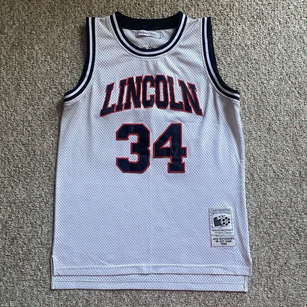 Headgear Classics Jersey Jesus Shuttlesworth He Got Game Mens Small Ray Allen