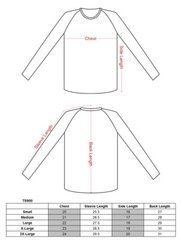 Victorious Men’s Baseball T-shirt raglan 3/4 length sleeve Jersey TS900-B12C