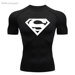 Mens Spider Superhero Compression T-shirts Short Sleeve Gym Tops Tee Tights