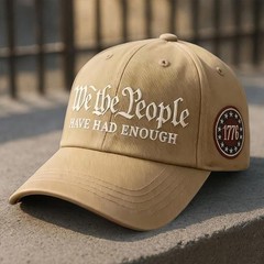 We The People Baseball Cap, Embroidered Have Had Enough 1776 Star Badge Hat f…