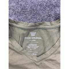 Mack Weldon V-Neck T-Shirt Mens XL Green Pima Cotton Short Sleeve Tee 62967
