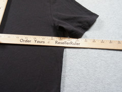 Quince Shirt Mens Medium Black Vneck Tee Short Sleeve Preppy Casual Adult
