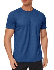 Men’s Workout T-Shirts Short Sleeve Performance Shirts Gym Athletic Casual Tops