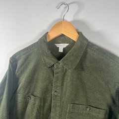 Seasalt Shirt Men’s Medium Woodland Green Ropemaker Waffle Cord RRP £79.99