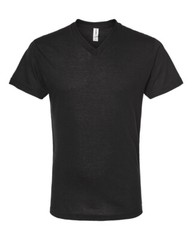 Tultex Poly-Rich V-Neck Short Sleeve Cotton/Polyester Plain Basic T-Shirt 207