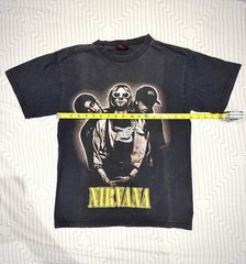 Nirvana 90s Vintage Doubled Sided Band Tee Grunge Medium M
