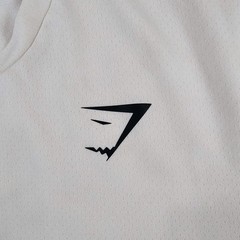 Gymshark Arrival T Shirt Men’s Size Medium White Gym Training Pre-owned