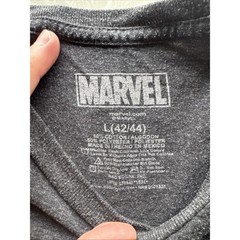 Marvel Unisex T-Shirt Dark Grey Size Large