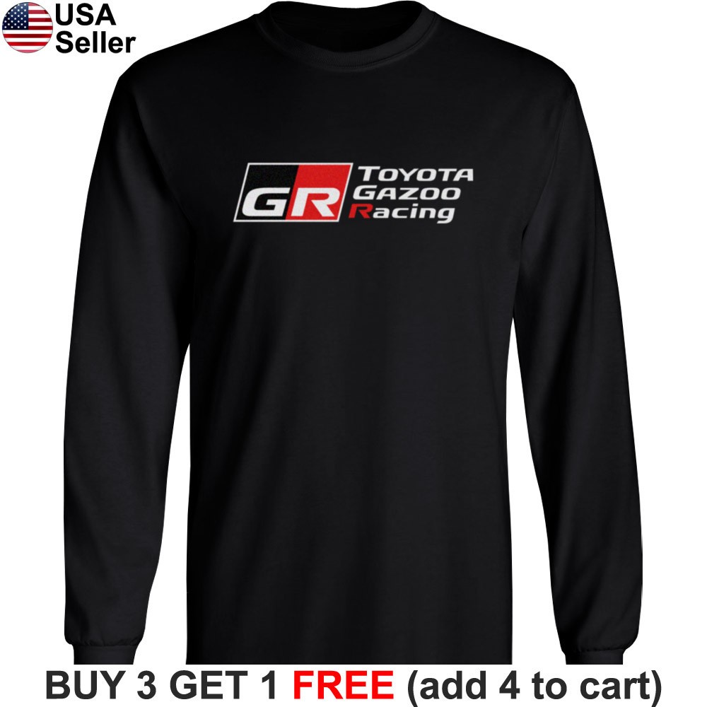 Toyota Gazoo Racing Long Sleeve T-Shirt TGR Logo TRD Sport Car GR F1 Supra BTY08