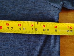 32 Degrees Cool Large T-Shirt Blue Crew Neck Short Sleeve Stretch