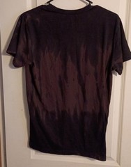 AC/DC Back In Black Tye Die Short Sleeve Rock Shirt Size Small