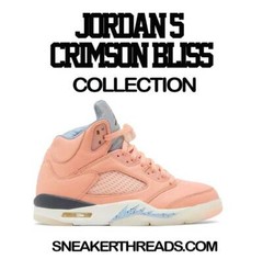 Shirt To Match Jordan 5 Crimson Bliss Shoes – Sneaker Threads Crown Tee
