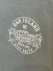 Oak Island Beach Life Green L/S T-Shirt Men’s S Stay Salty