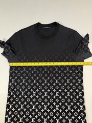 Louis Vuitton Monogram Gradient T-Shirt Black White Size M Italy #6