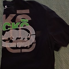 Ecko Unltd. Vintage Men’s L Black Graphic Rhino Crew Neck Cotton Tee
