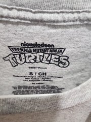GRAY TEENAGE MUTANT NINJA TURTLES GRAPHIC MENS T-SHIRT SIZE S 34 / 36 NEW