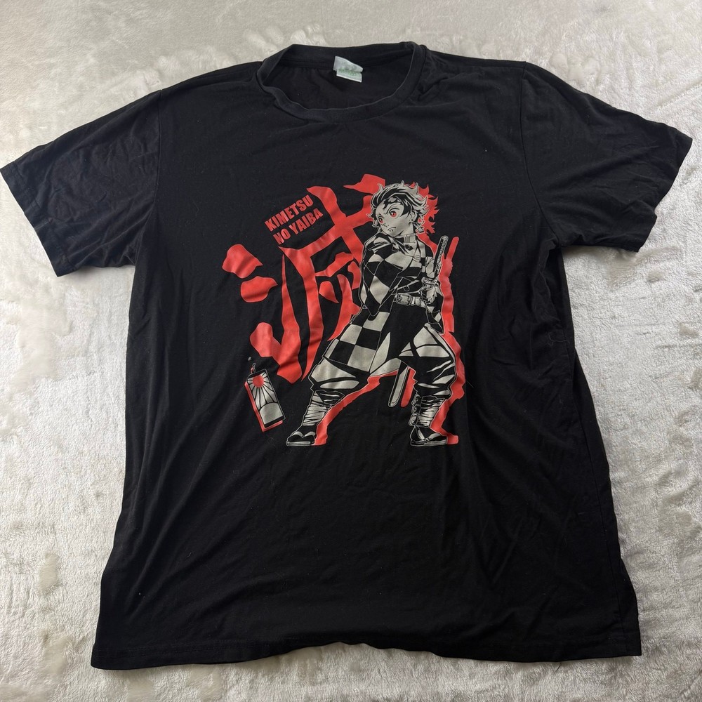 Demon Slayer Kimetsu No Yaiba Unisex Size XL Max Limited H-Pattern Black